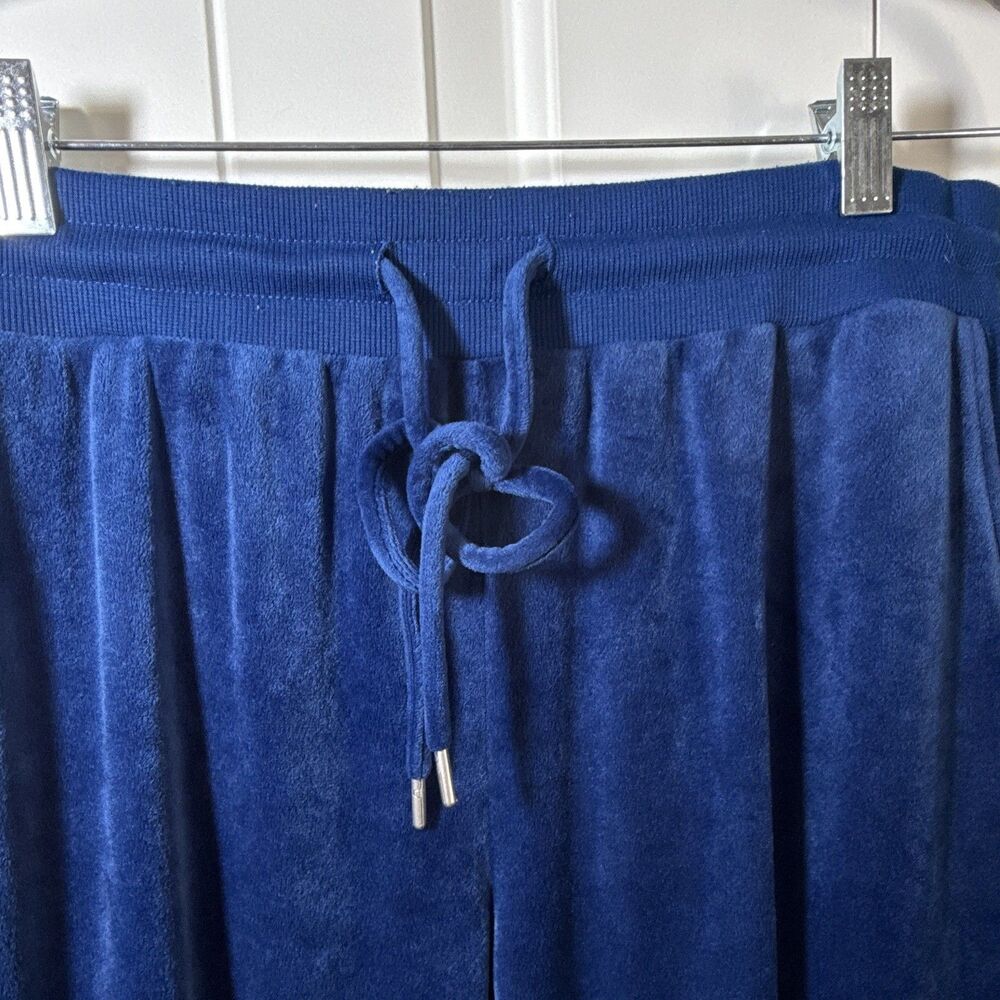 Felina Blue Velour Tracksuit Set Full Zip Hooded Jacket & Pants XL - Picture 7 of 13